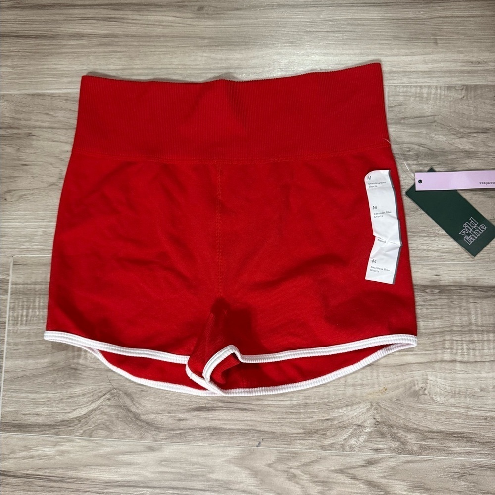 Wild Fable Red Athletic Shorts Women's Size M red